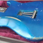 ST Strat Stratocaster HSS Relic Blau blue Linkshänder Lefthand Schaedlblaed Schädlbläd Custom