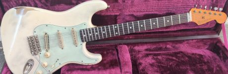 Schädlbläd ST Classic Olympic White, heavy relic, NOwaxx S60 / Blade Pickups